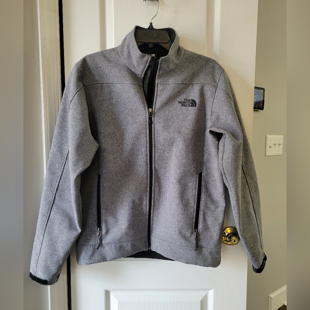 The North Face Men's Apex Bionic Softshell Windwall Jacket Gray Black Size Small
